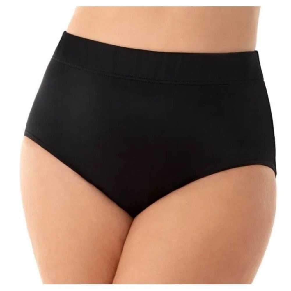 Miraclesuit Magicsuit Women's 22W Swimsuit Bottoms Black Classic Brief NEW 97634